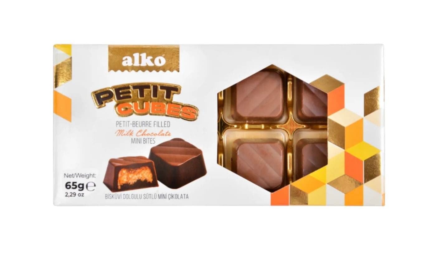 Petit Cubes Biscuit Chocolate 65g