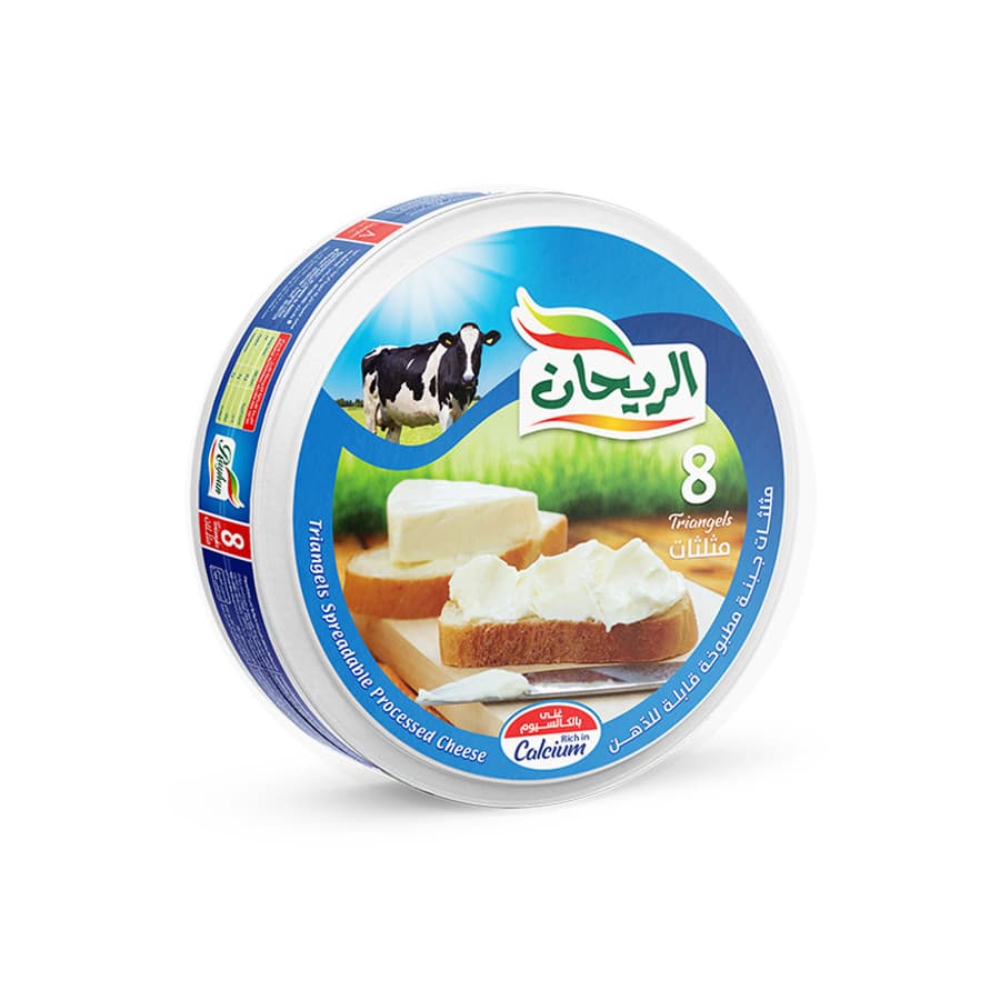 جبنة مثلثات مطبوخة