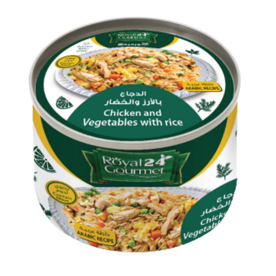 دجاج وخضار مع أرز